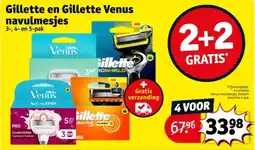 Kruidvat Gillette en Gillette Venus navulmesjes aanbieding