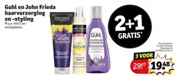 Kruidvat Guhl en John Frieda haarverzorging en -styling aanbieding