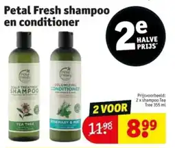 Kruidvat Petal Fresh shampoo en conditioner aanbieding