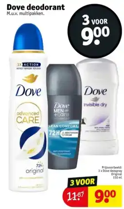Kruidvat Dove deodorant aanbieding