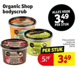 Kruidvat Organic Shop bodyscrub aanbieding