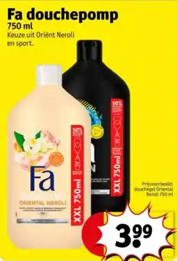 Kruidvat Fa douchepomp aanbieding