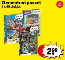 Kruidvat Clementoni puzzel aanbieding