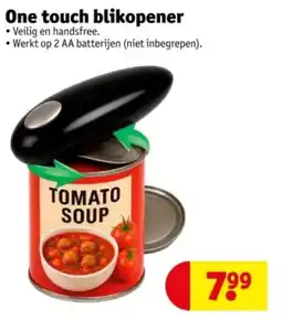 Kruidvat One touch blikopener aanbieding