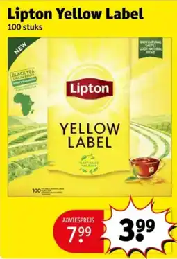 Kruidvat Lipton Yellow Label aanbieding