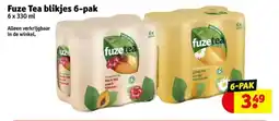 Kruidvat Fuze Tea blikjes aanbieding
