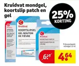 Kruidvat Kruidvat mondgel koortslip patch en gel aanbieding