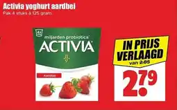 Dirk Activia yoghurt aardbei aanbieding