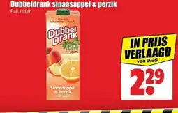 Dirk Dubbeldrank sinaasappel & perzik aanbieding