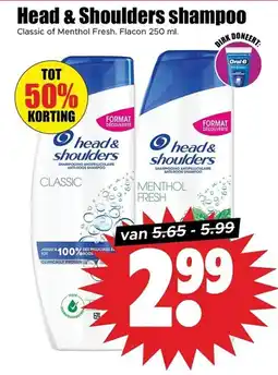 Dirk Head & Shoulders shampoo aanbieding