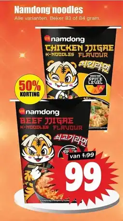 Dirk Namdong noodles aanbieding
