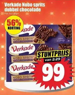 Dirk Verkade nobo sprits dubbel chocolade aanbieding