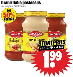 Dirk Grand'Italia pastasaus aanbieding