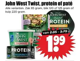 Dirk John west twist protein of paté aanbieding