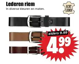 Dirk Lederen riem aanbieding