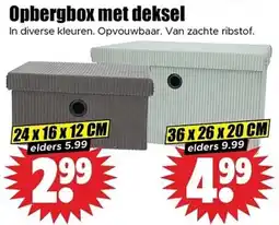 Dirk Opbergbox met deksel aanbieding