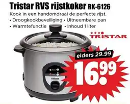 Dirk Tristar RVS rijstkoker RK-6126 aanbieding