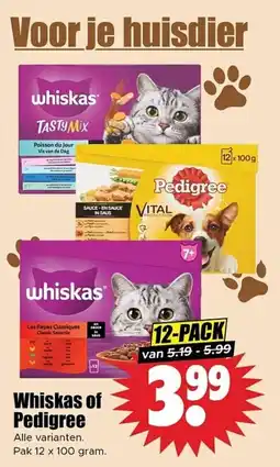 Dirk Whiskas of Pedigree aanbieding