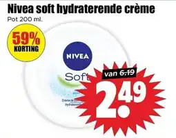 Dirk Nivea soft hydraterende crème aanbieding