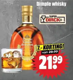 Dirk Dimple whisky aanbieding