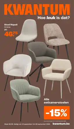 Kwantum Stoel Napoli aanbieding