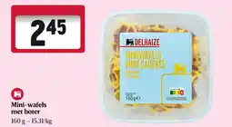 Delhaize Mini-wafels met boter aanbieding
