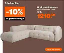 Kwantum Hoekbank Piemonte aanbieding