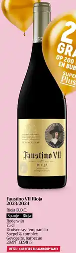 Delhaize Faustino VII Rioja 2023/2024 aanbieding