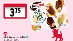 Delhaize Mini-ijsje op een stokje aanbieding