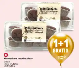 Delhaize Minifondants met chocolade aanbieding