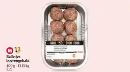 Delhaize Balletjes boerengehakt aanbieding