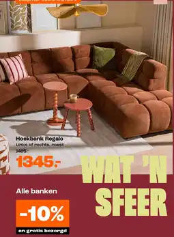 Kwantum Hoekbank Regalo Links of rechts, roest aanbieding