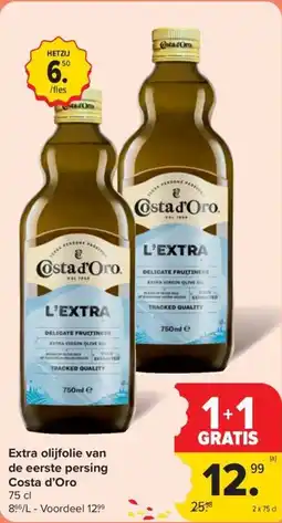 Carrefour Market Extra olijfolie van de eerste persing Costa d'Oro aanbieding