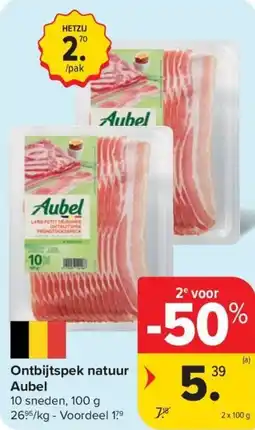 Carrefour Market Ontbijtspek natuur Aubel aanbieding