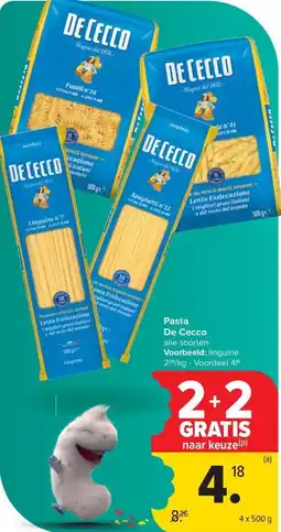 Carrefour Market Pasta De Cecco aanbieding