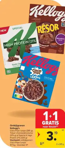 Carrefour Market Ontbijtgranen Kellogg's aanbieding