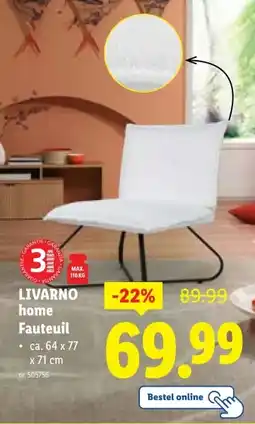 Lidl LIVARNO home Fauteuil ca. 64 x 77 aanbieding