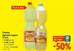 Lidl Freeway Agrumes regular of zero aanbieding