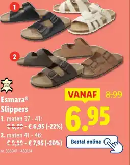 Lidl EsmaraⓇ Slippers aanbieding