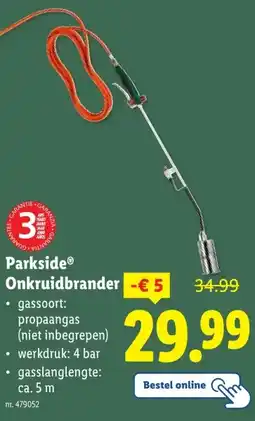 Lidl ParksideⓇ Onkruidbrander -€ 5 aanbieding