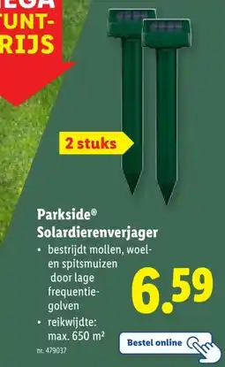 Lidl ParksideⓇ Solardierenverjager aanbieding