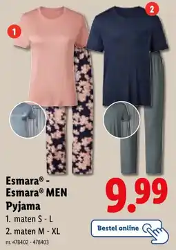 Lidl Esmara - EsmaraⓇ MEN Pyjama aanbieding