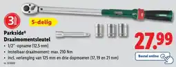 Lidl ParksideⓇ Draaimomentsleutel aanbieding
