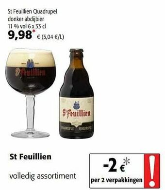 Colruyt St feuillien quadrupel donker abdijbier aanbieding
