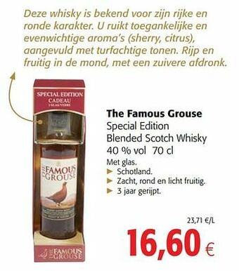 Colruyt The famous grouse special edition blended scotch whisky aanbieding