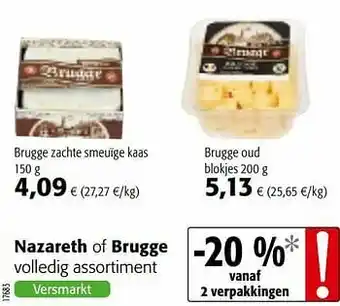 Colruyt Brugge zachte smeuïge kaas aanbieding