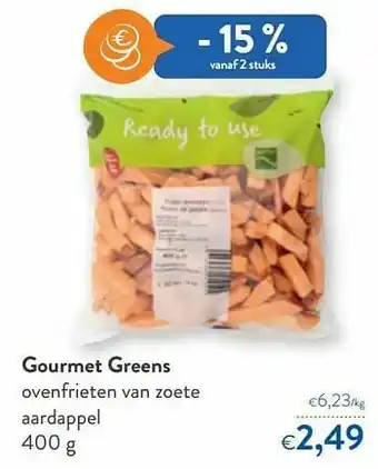 OKay Gourmet greens ovenfrieten van zoete aardappel aanbieding