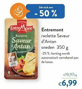 OKay Entremont raclette saveur d’antan sneden aanbieding