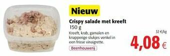 Colruyt Crispy salade met kreeft aanbieding