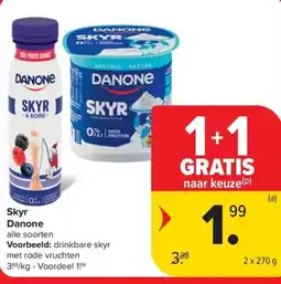 Carrefour Market Skyr Danone aanbieding